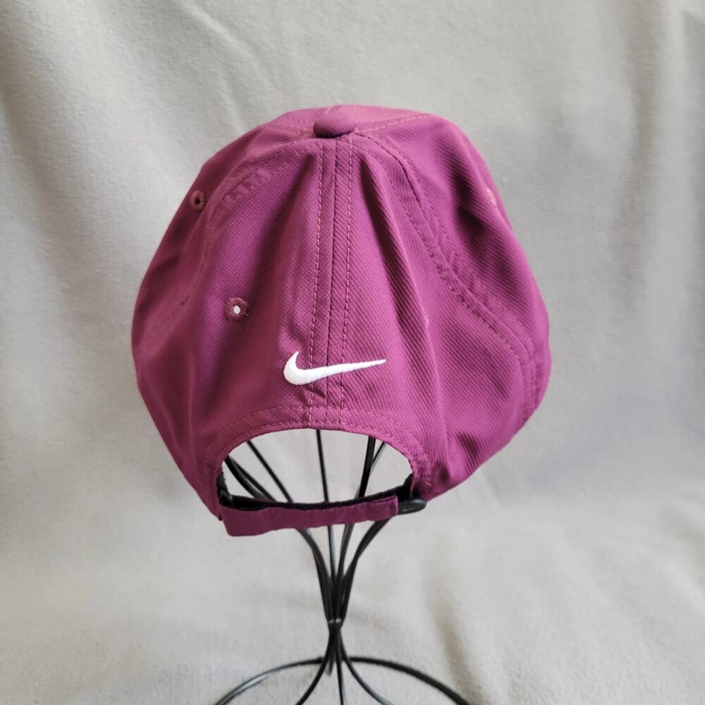 Nike Legacy91 Hat Cap Dri Fit Purple White Swoosh Adjustable Strap - Picture 3 of 9